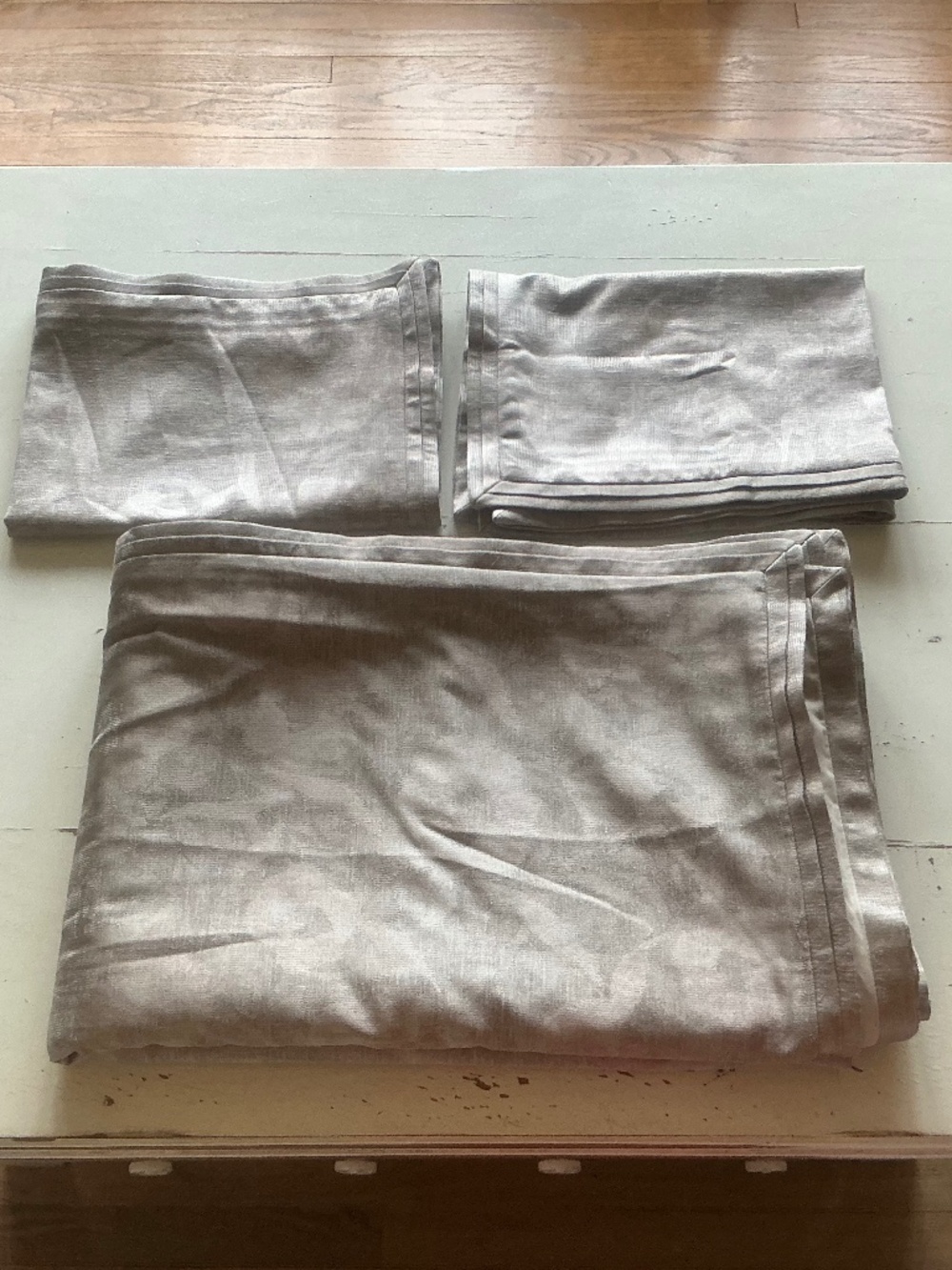 NWOT Hotel Collection tan floral FULL QUEEN Duvet cover + 2 pillow shams